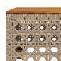 Preview: 9-tlg. Garten-Sofagarnitur mit Kissen Beige Poly Rattan