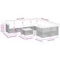 Preview: 9-tlg. Garten-Sofagarnitur mit Kissen Beige Poly Rattan