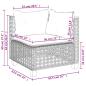 Preview: 9-tlg. Garten-Sofagarnitur mit Kissen Beige Poly Rattan