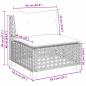 Preview: 9-tlg. Garten-Sofagarnitur mit Kissen Beige Poly Rattan
