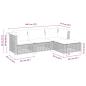 Preview: 4-tlg. Garten-Sofagarnitur mit Kissen Beige Poly Rattan