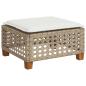 Preview: 5-tlg. Garten-Sofagarnitur mit Kissen Beige Poly Rattan