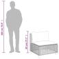 Preview: 5-tlg. Garten-Sofagarnitur mit Kissen Beige Poly Rattan