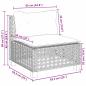 Preview: 5-tlg. Garten-Sofagarnitur mit Kissen Beige Poly Rattan