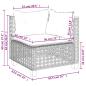 Preview: 5-tlg. Garten-Sofagarnitur mit Kissen Beige Poly Rattan
