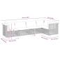 Preview: 5-tlg. Garten-Sofagarnitur mit Kissen Beige Poly Rattan