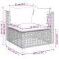 Preview: 5-tlg. Garten-Sofagarnitur mit Kissen Beige Poly Rattan