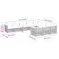 Preview: 10-tlg. Garten-Sofagarnitur mit Kissen Beige Poly Rattan