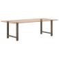Preview: Couchtischbeine Naturstahl 2 Stk. 70x(72-73) cm Stahl