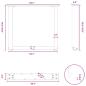 Preview: Couchtischbeine U-Form 2 Stk. Naturstahl 50x(42-43) cm Stahl