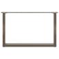 Preview: Couchtischbeine U-Form 2 Stk. Naturstahl 70x(42-43) cm Stahl