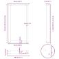 Preview: Couchtischbeine U-Form 2 Stk. Naturstahl 50x(90-91) cm Stahl