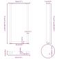 Preview: Couchtischbeine U-Form 2 Stk. Naturstahl 28x(72-73) cm Stahl