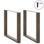 Preview: Esstisch Hellbraun 180x100x74 cm Massivholz Eiche Rechteckig