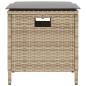 Preview: 5-tlg. Garten-Essgruppe mit Kissen Beige Poly Rattan