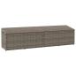 Preview: ARDEBO.de - Garten-Auflagenbox Grau 220x50x58 cm Poly Rattan