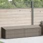 Preview: Garten-Auflagenbox Grau 220x50x58 cm Poly Rattan