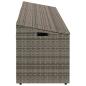 Preview: Garten-Auflagenbox Grau 220x50x58 cm Poly Rattan