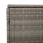 Preview: Garten-Auflagenbox Grau 220x50x58 cm Poly Rattan