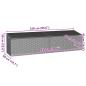 Preview: Garten-Auflagenbox Grau 220x50x58 cm Poly Rattan