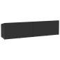 Preview: Garten-Auflagenbox Schwarz 220x50x58 cm Poly Rattan