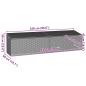 Preview: Garten-Auflagenbox Schwarz 220x50x58 cm Poly Rattan