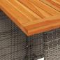 Preview: 5-tlg. Garten-Essgruppe mit Kissen Grau Poly Rattan