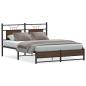 Preview: Bettgestell ohne Matratze Braun Eiche 140x190 cm Holzwerkstoff