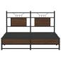 Preview: Bettgestell ohne Matratze Braun Eiche 140x190 cm Holzwerkstoff