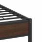 Preview: Bettgestell ohne Matratze Braun Eiche 140x190 cm Holzwerkstoff
