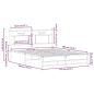 Preview: Bettgestell ohne Matratze Braun Eiche 140x190 cm Holzwerkstoff