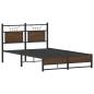 Preview: Bettgestell ohne Matratze Braun Eiche 120x200 cm Holzwerkstoff