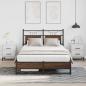 Preview: Bettgestell ohne Matratze Braun Eiche 120x200 cm Holzwerkstoff