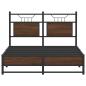 Preview: Bettgestell ohne Matratze Braun Eiche 120x200 cm Holzwerkstoff