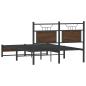 Preview: Bettgestell ohne Matratze Braun Eiche 120x200 cm Holzwerkstoff
