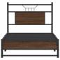 Preview: Bettgestell ohne Matratze Braun Eiche 90x200 cm Holzwerkstoff