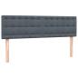 Preview: Boxspringbett mit Matratze Dunkelgrau 160x220 cm Samt