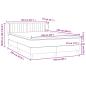 Preview: Boxspringbett mit Matratze Dunkelgrau 160x220 cm Samt