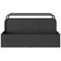 Preview: Pool Aufbewahrungsbehälter Schwarz 110x100x57 cm Poly Rattan