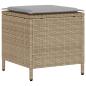 Preview: 6-tlg. Garten-Sofagarnitur mit Kissen Beige Poly Rattan