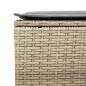 Preview: 6-tlg. Garten-Sofagarnitur mit Kissen Beige Poly Rattan