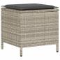 Preview: 6-tlg. Garten-Sofagarnitur mit Kissen Hellgrau Poly Rattan