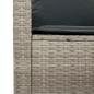 Preview: 6-tlg. Garten-Sofagarnitur mit Kissen Hellgrau Poly Rattan