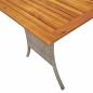 Preview: 6-tlg. Garten-Sofagarnitur mit Kissen Hellgrau Poly Rattan