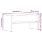 Preview: TV-Schrank Schwarz Eiche-Optik 80x40x40 cm Holzwerkstoff
