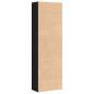 Preview: Bücherregal Schwarz Eichen-Optik 60x30x189 cm Holzwerkstoff