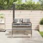 Preview: 3-tlg. Garten-Essgruppe mit Kissen Beige Poly Rattan