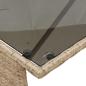 Preview: 3-tlg. Garten-Essgruppe mit Kissen Beige Poly Rattan