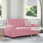 Preview: ARDEBO.de - 2-Sitzer-Sofa Rosa 120 cm Samt