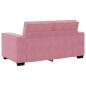 Preview: 2-Sitzer-Sofa Rosa 120 cm Samt